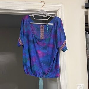 Free people Women's Blue and Purple Top
